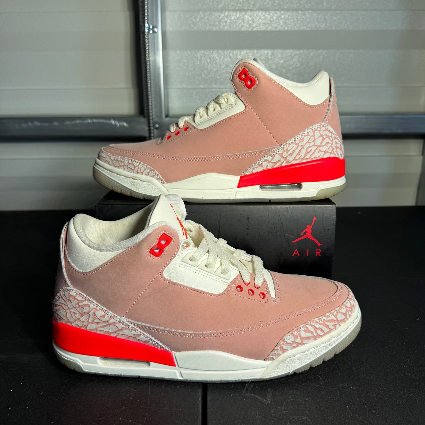 Size 9W - AJ 3 Retro Rust Pink Size