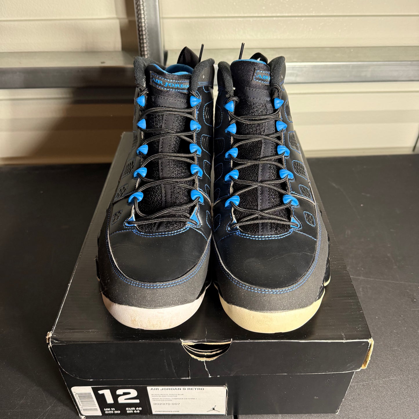 Size 12 - AJ 9 Retro Photo Blue