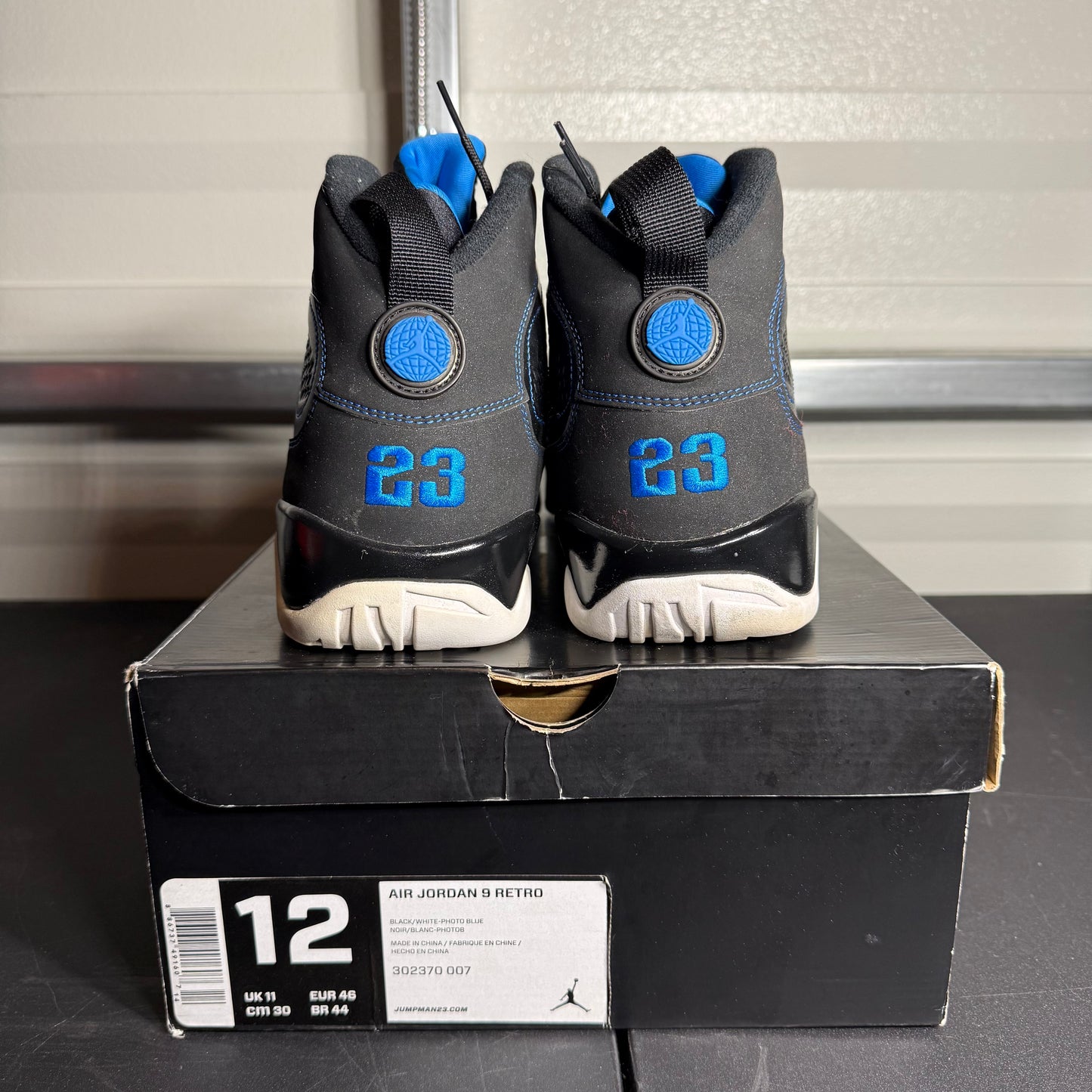 Size 12 - AJ 9 Retro Photo Blue