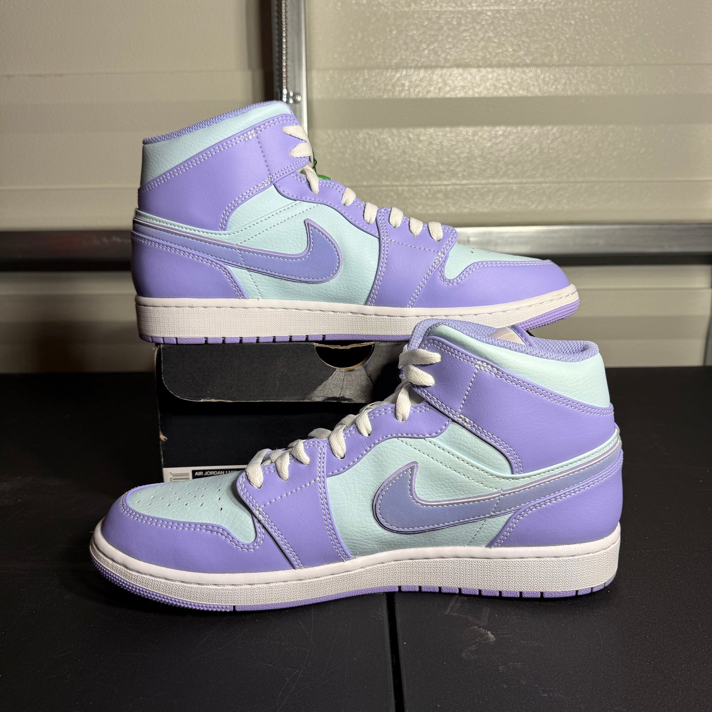 Size 12 - AJ 1 Mid Purple Aqua