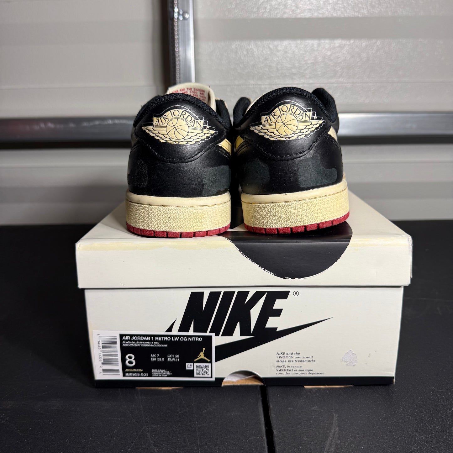 Size 8 - AJ 1 Retro Low Nigel Sylvester Better With Time