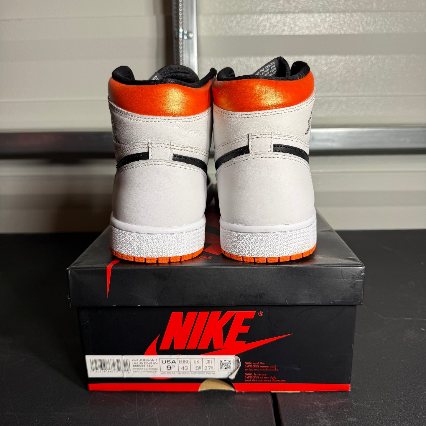 Size 9.5 - AJ 1 Retro High Electro Orange