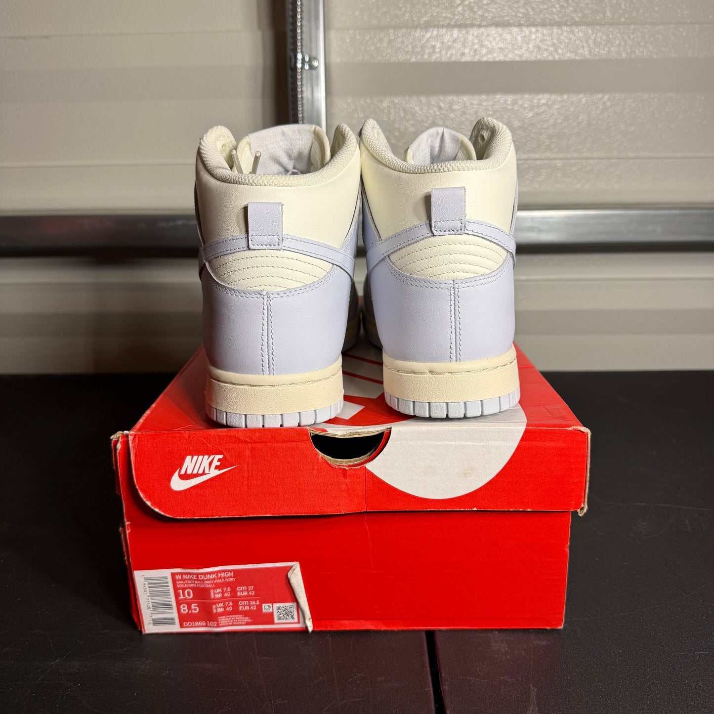 Size 10W - Dunk High Sail Football Grey