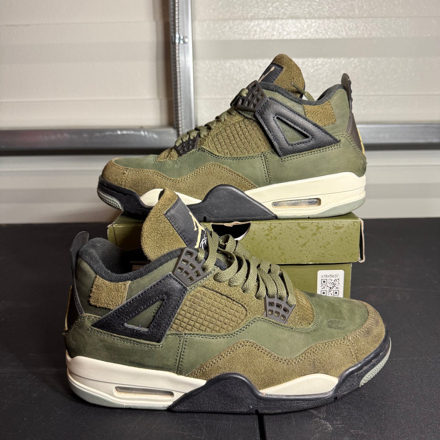 Size 8 - AJ 4 Retro Craft Medium Olive