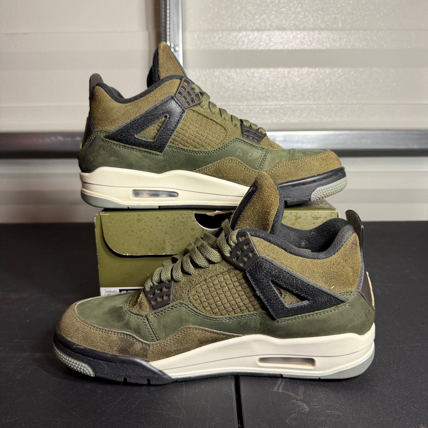 Size 8 - AJ 4 Retro Craft Medium Olive