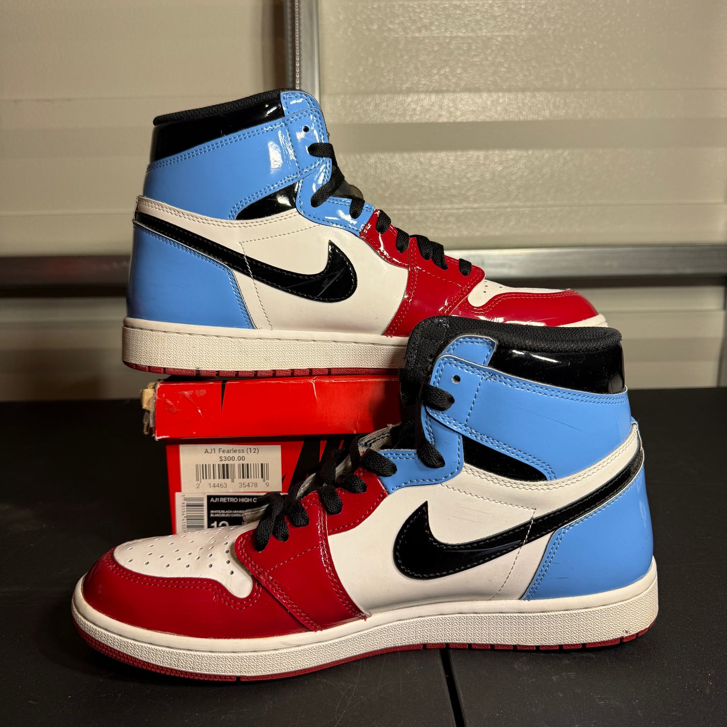 Size 12 - AJ 1 Retro High Fearless UNC Chicago