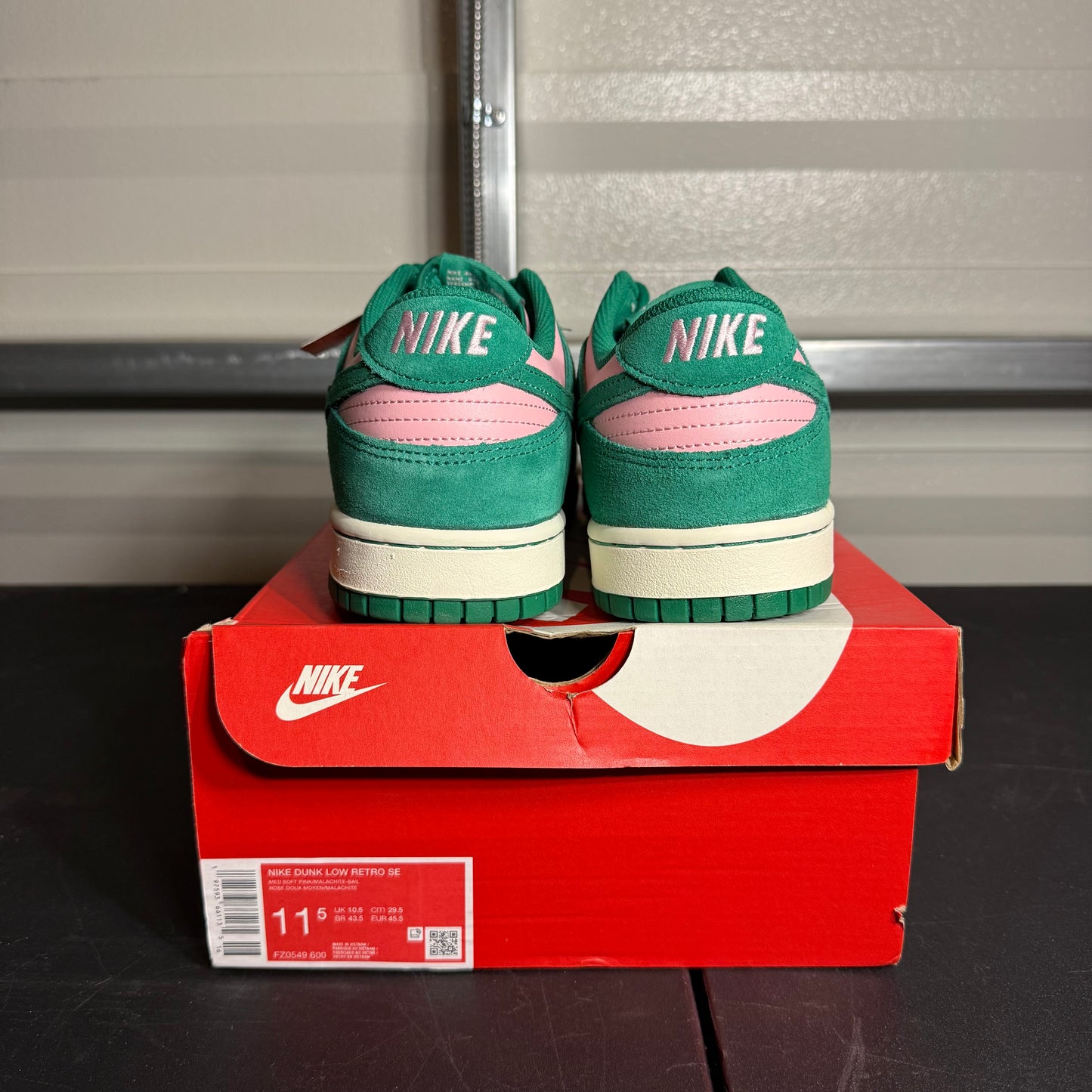 Size 11.5 - Dunk Low Retro Medium Soft Pink Malachite