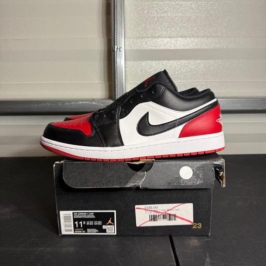 Size 11.5 - AJ 1 Low Bred Toe