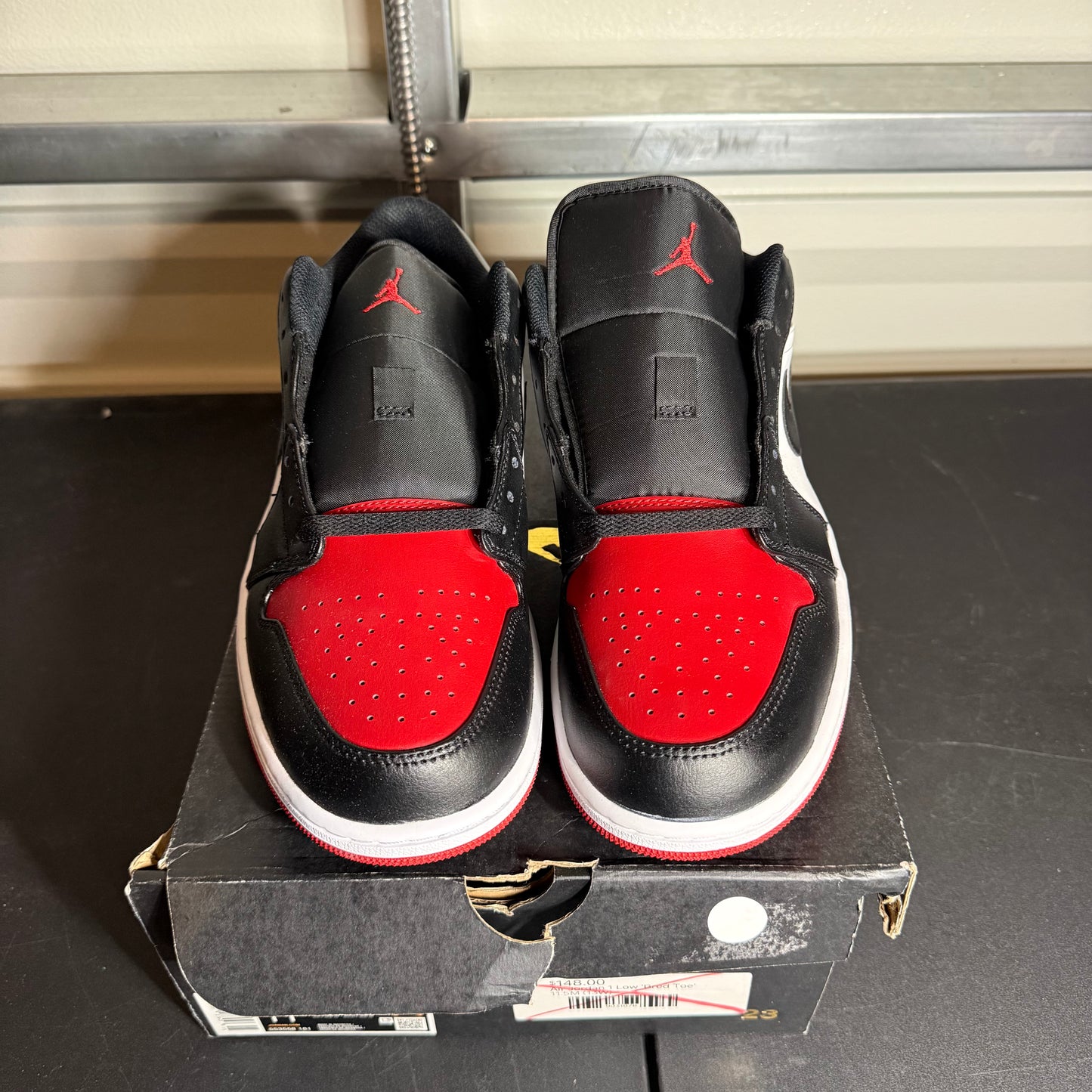 Size 11.5 - AJ 1 Low Bred Toe