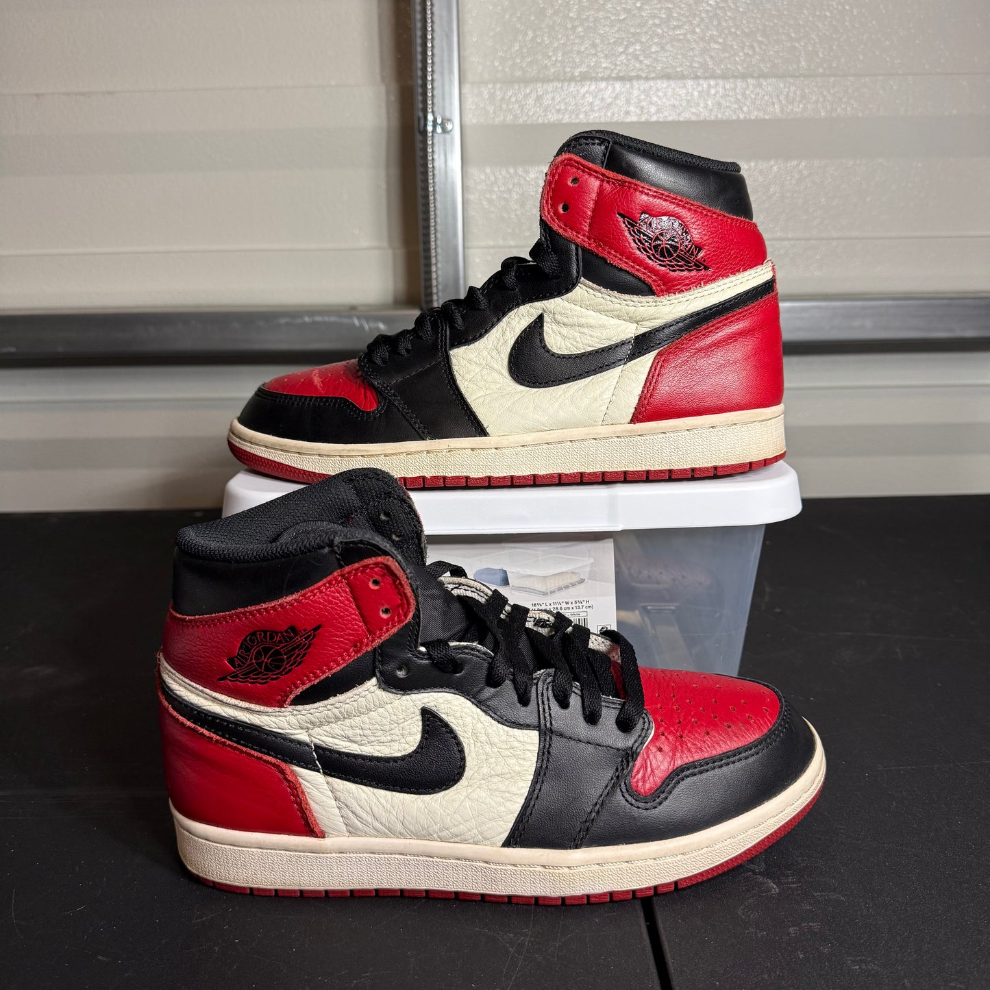 Size 8 - AJ 1 Retro High Bred Toe