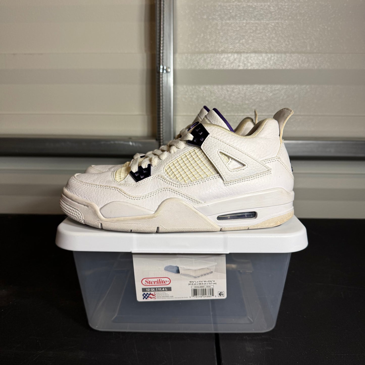 Size 6.5Y - AJ 4 Retro Purple Metallic