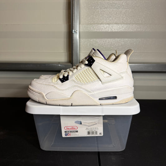 Size 6.5Y - AJ 4 Retro Purple Metallic