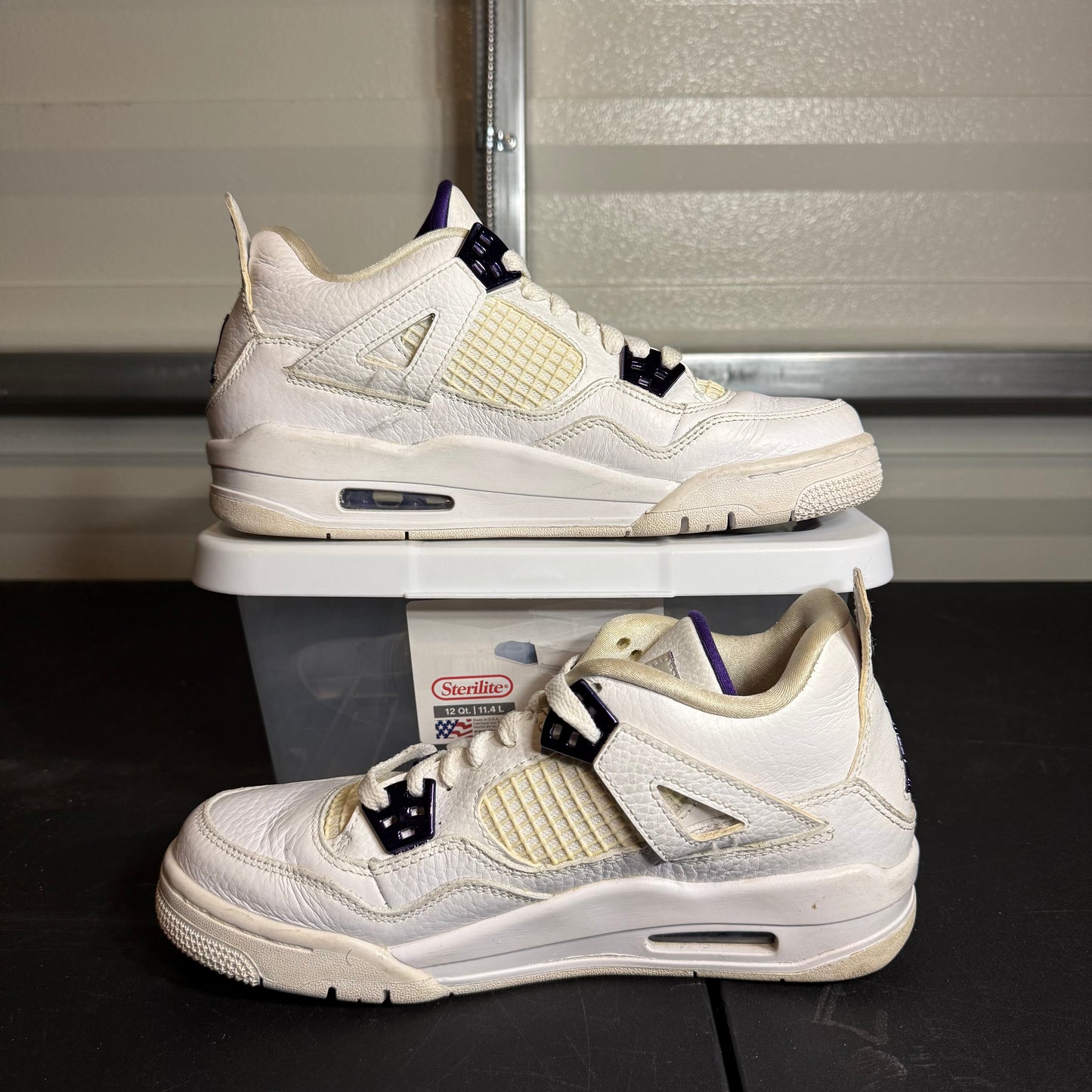 Size 6.5Y - AJ 4 Retro Purple Metallic