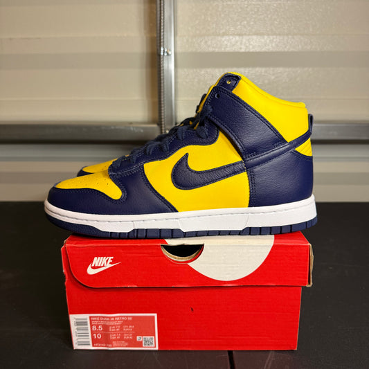 Size 8.5 - Dunk High Retro Michigan