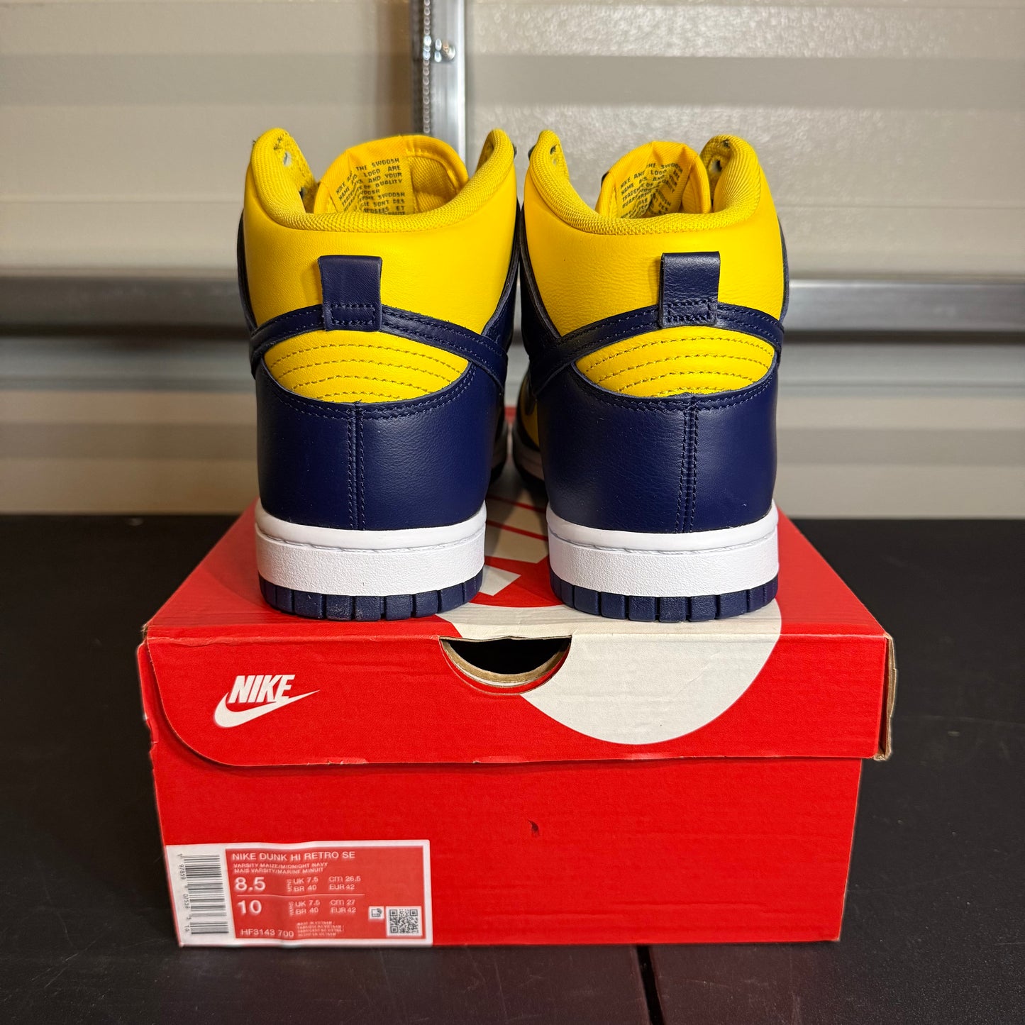 Size 8.5 - Dunk High Retro Michigan