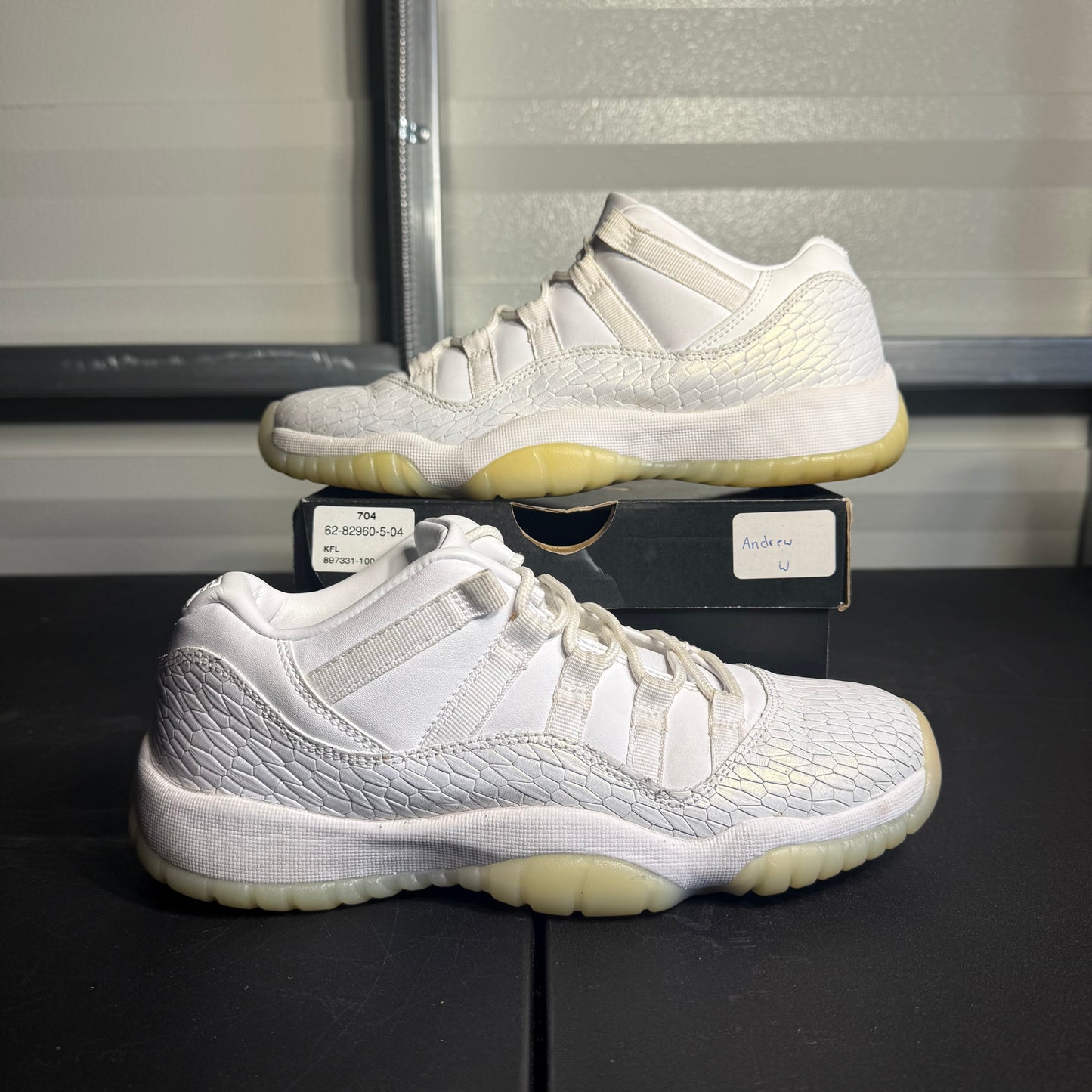 Size 6.5Y - AJ 11 Retro Low Heiress Pure Platinum