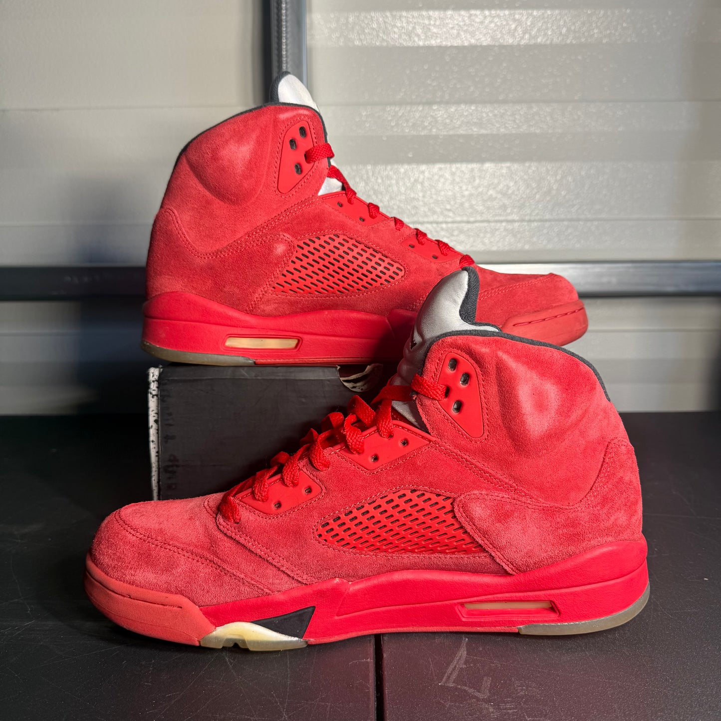 Size 12 - AJ 5 Retro Red Suede