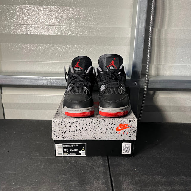 Size 6.5Y - AJ 4 Retro Bred Reimagined
