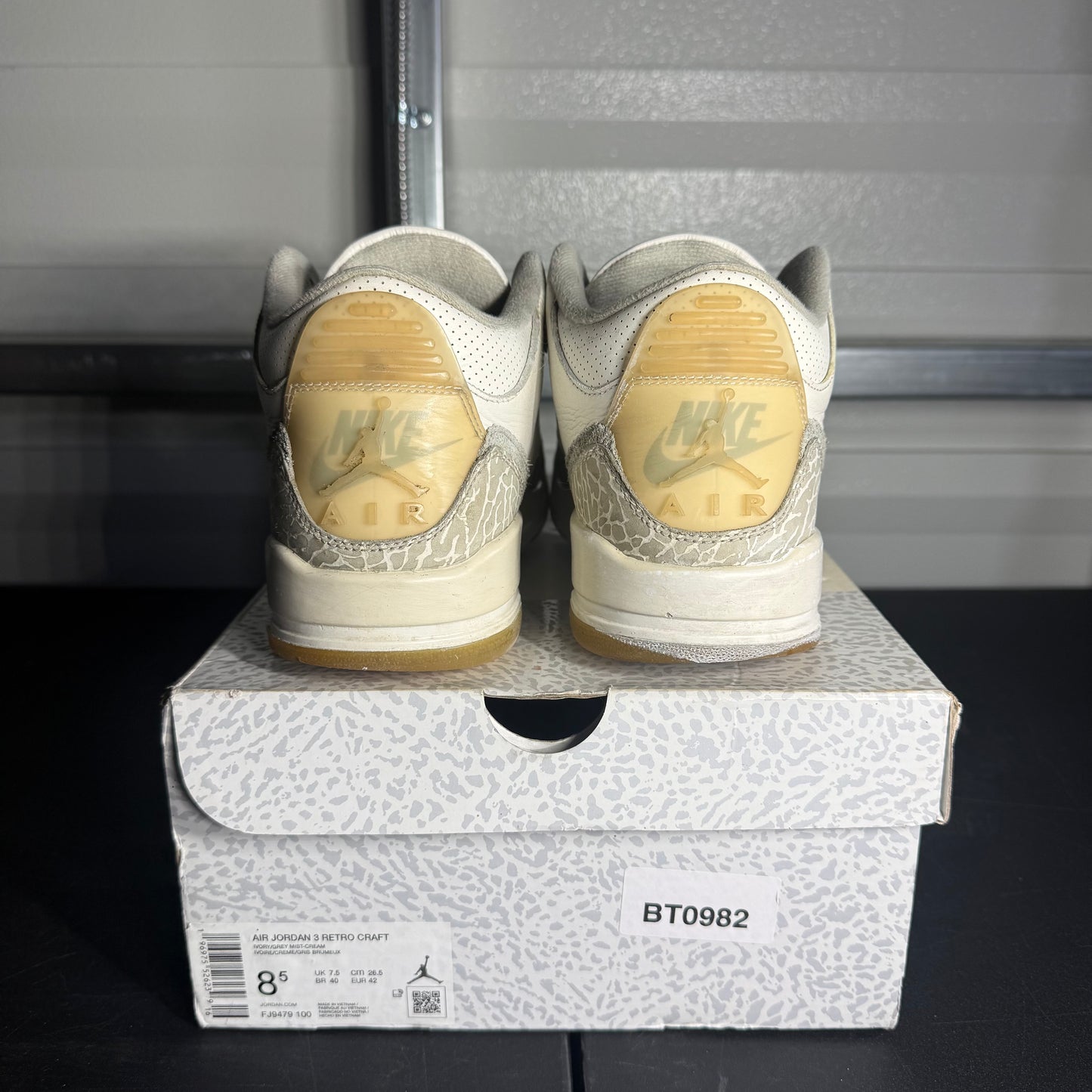 Size 8.5 - AJ 3 Retro Craft Ivory