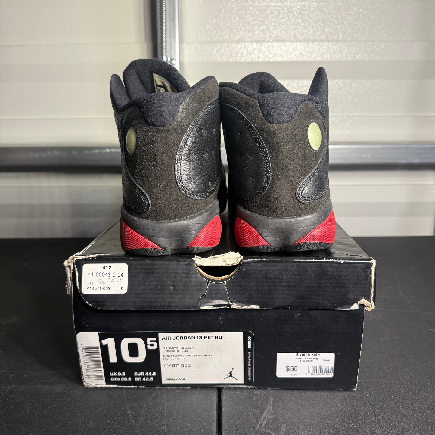 Size 10.5 - AJ 13 Retro Dirty Bred