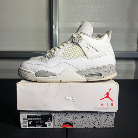Size 9.5 - AJ 4 Retro White Oreo