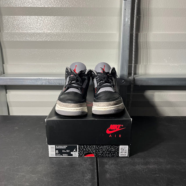 Size 8 - AJ 3 Retro Black Cement