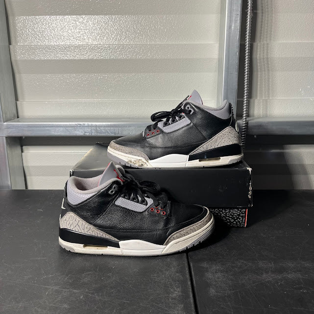 Size 8 - AJ 3 Retro Black Cement