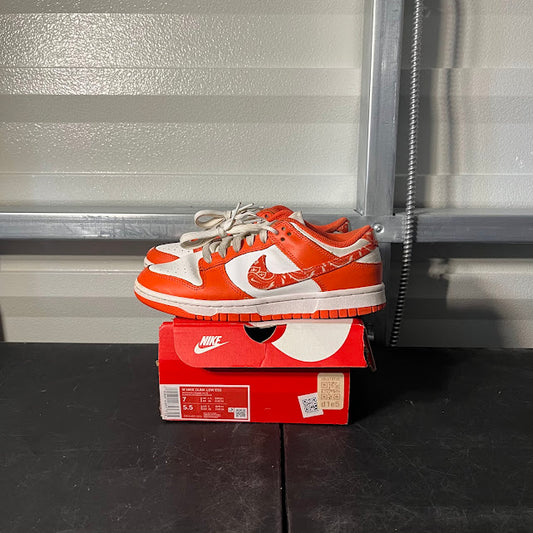 Size 7W - Dunk Low Orange Paisley