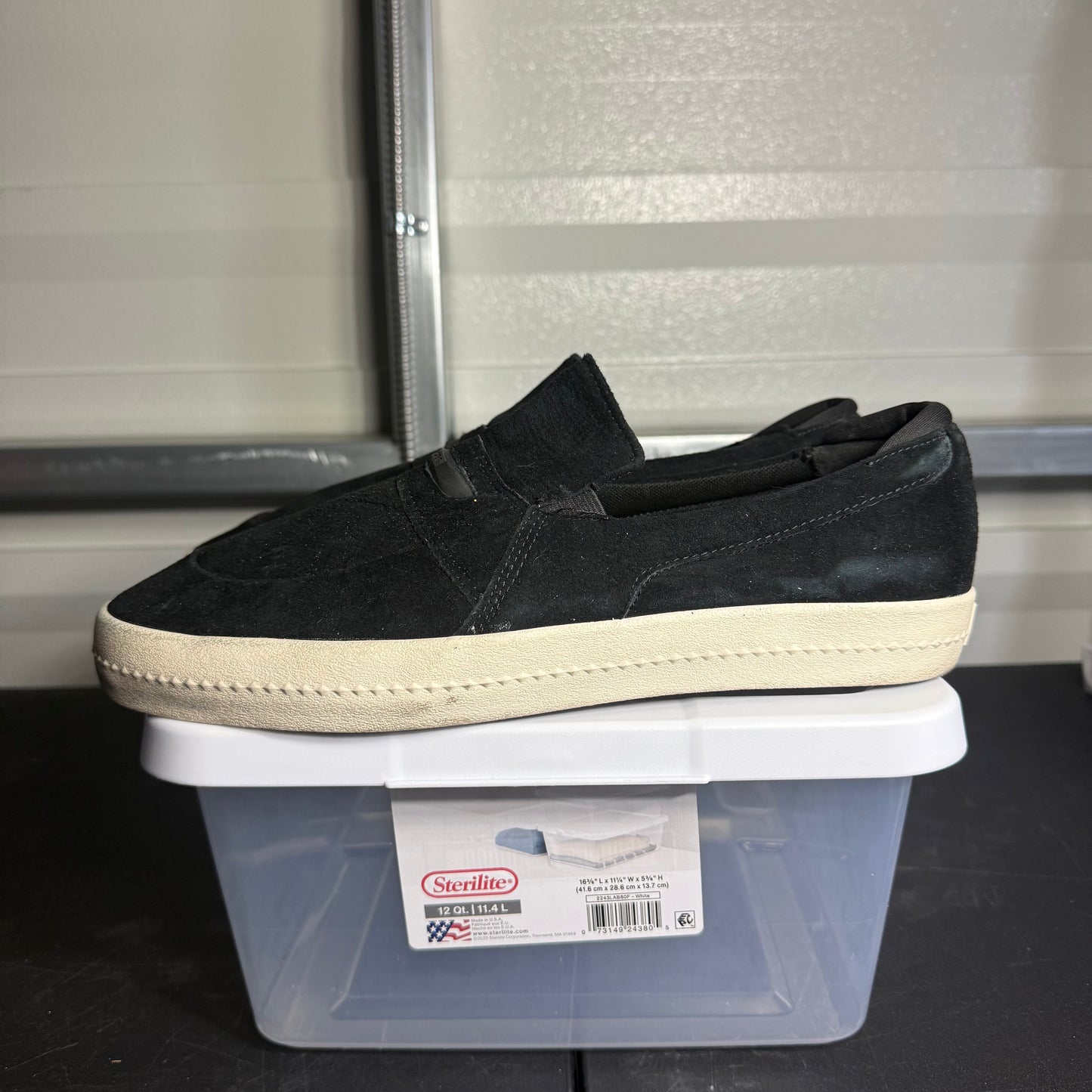 Size 12 - Globe Liaizon Slip-on Black Antique White