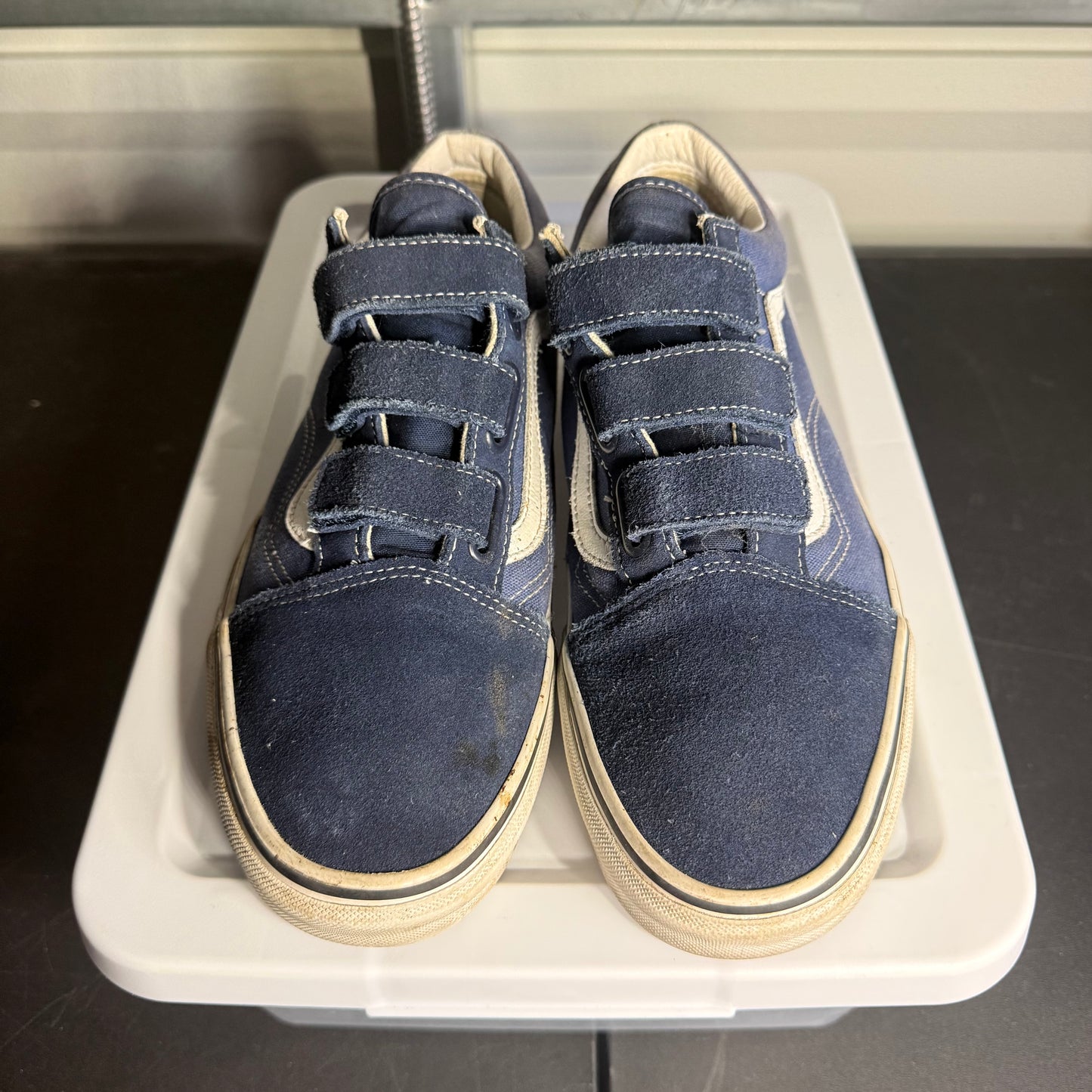 Size 12 - V Old Skool Velcro Navy
