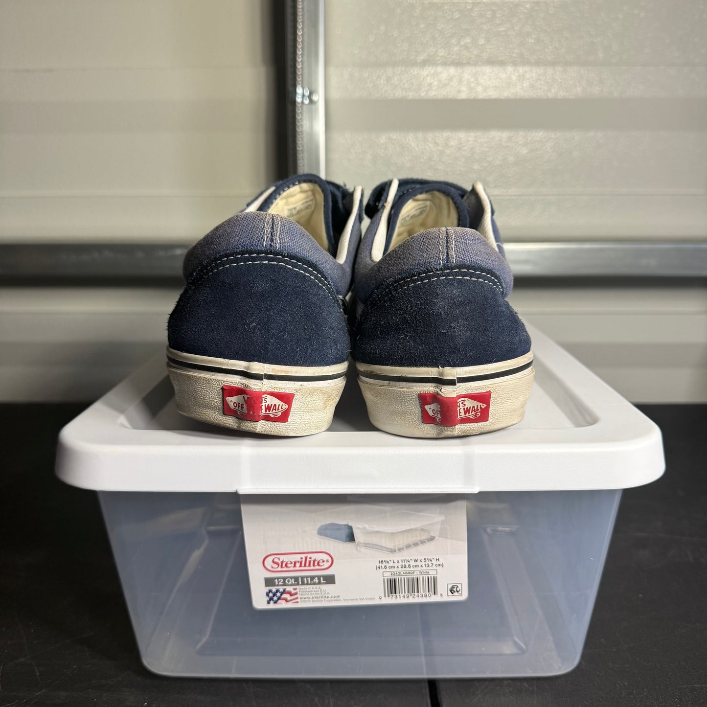 Size 12 - V Old Skool Velcro Navy