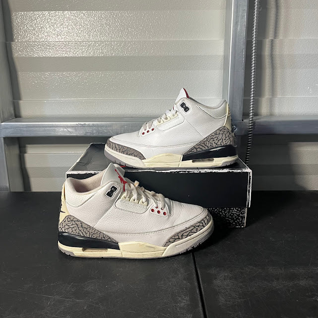 Size 7 - AJ 3 Retro White Cement Reimagined