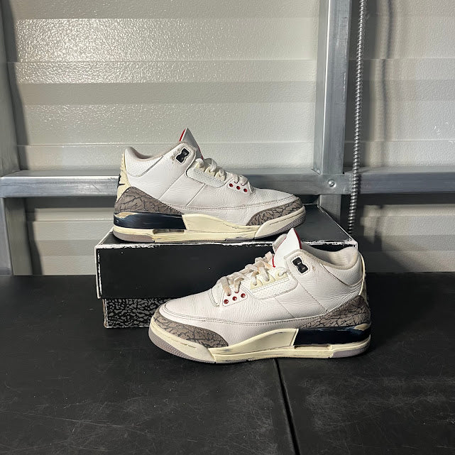 Size 7 - AJ 3 Retro White Cement Reimagined