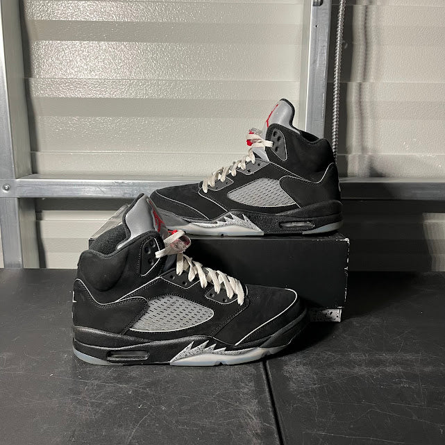 Size 12 - AJ 5 Retro Black Metallic Reimagined