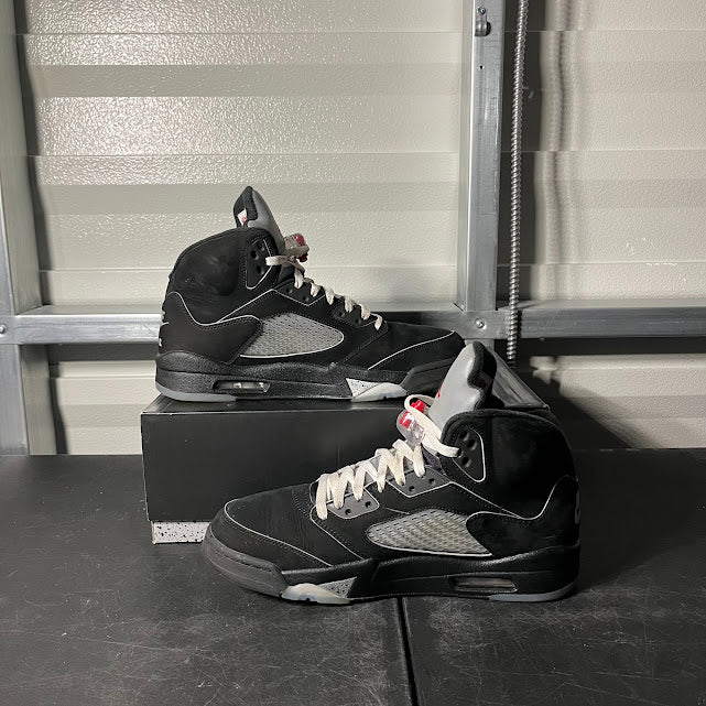 Size 12 - AJ 5 Retro Black Metallic Reimagined