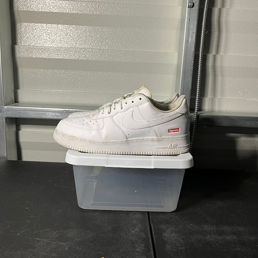 Size 12 - AF 1 Low Supreme Box Logo White