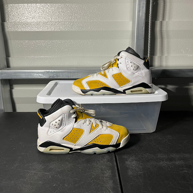 Size 6Y - AJ 6 Retro Yellow Ochre