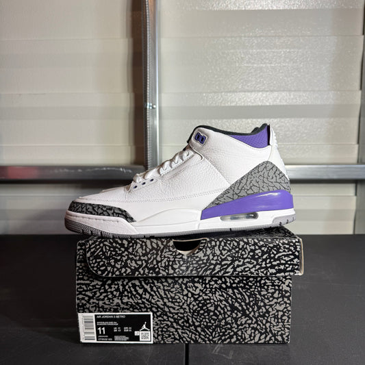 Size 11 - AJ 3 Retro Dark Iris