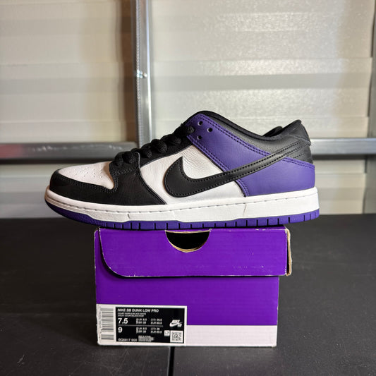 Size 7.5 - SB Dunk Low Pro Court Purple