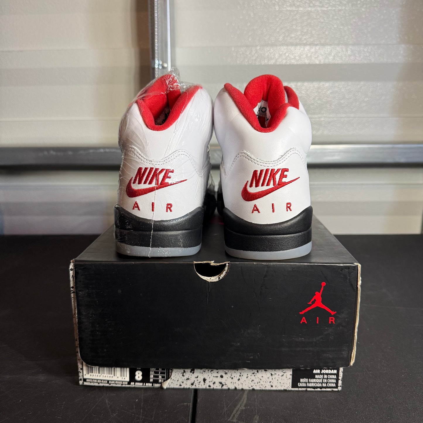 Size 8 - AJ 5 Retro Fire Red