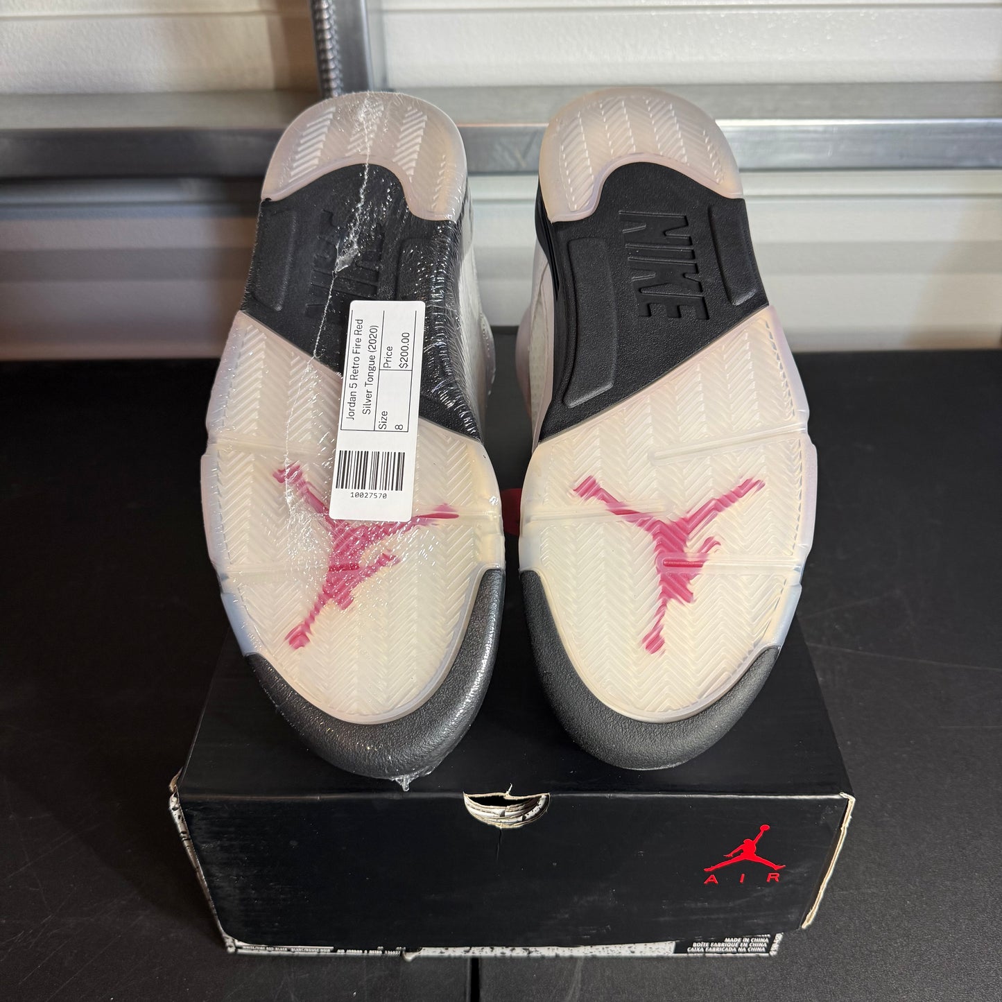 Size 8 - AJ 5 Retro Fire Red