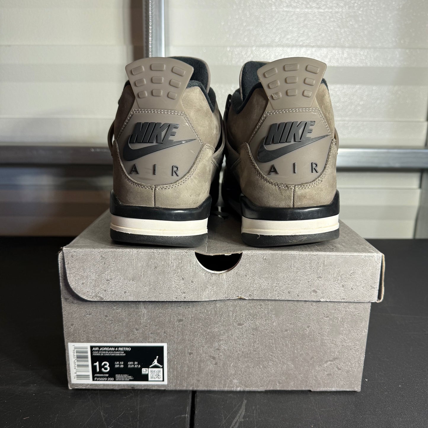 Size 13 - AJ 4 Retro Cave Stone