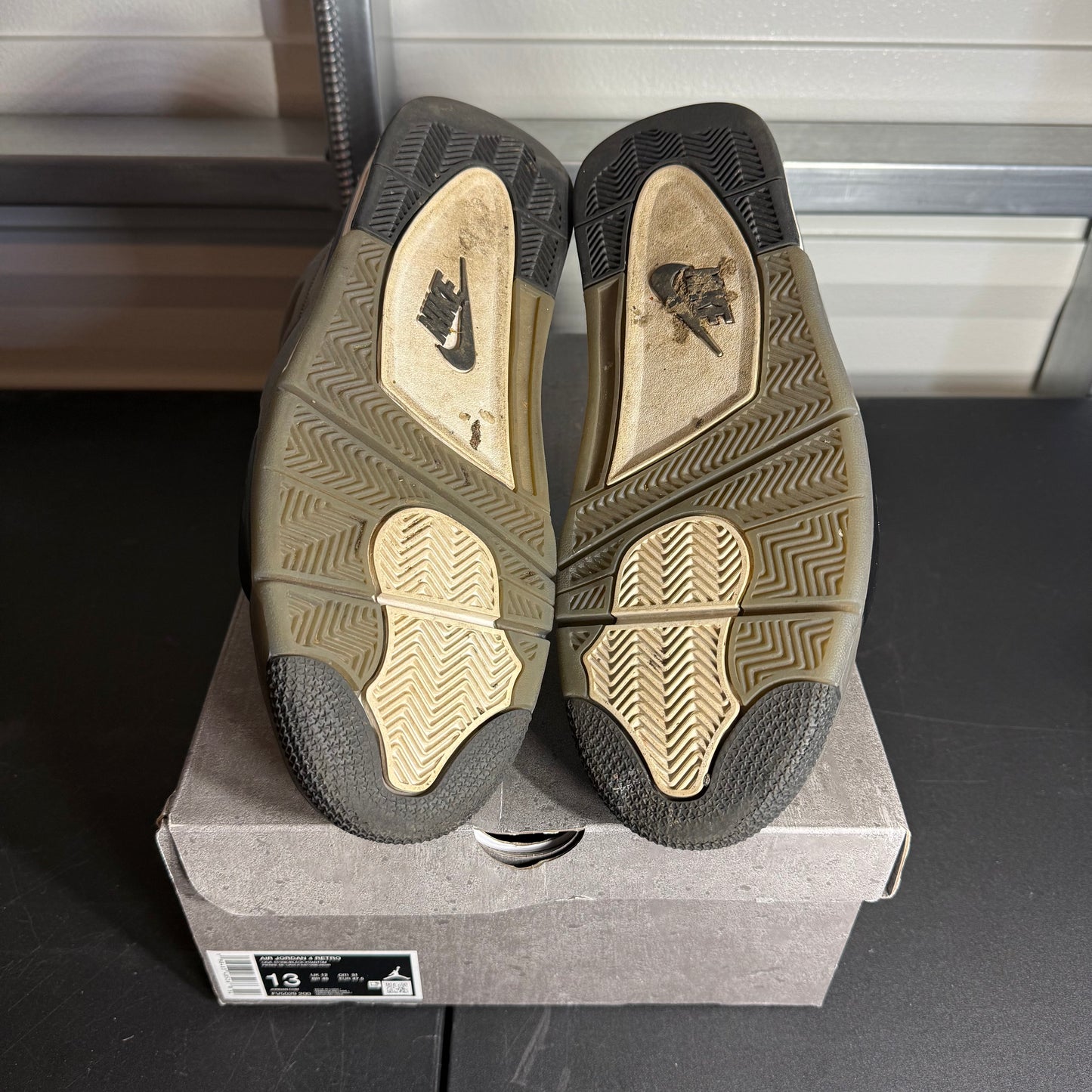Size 13 - AJ 4 Retro Cave Stone