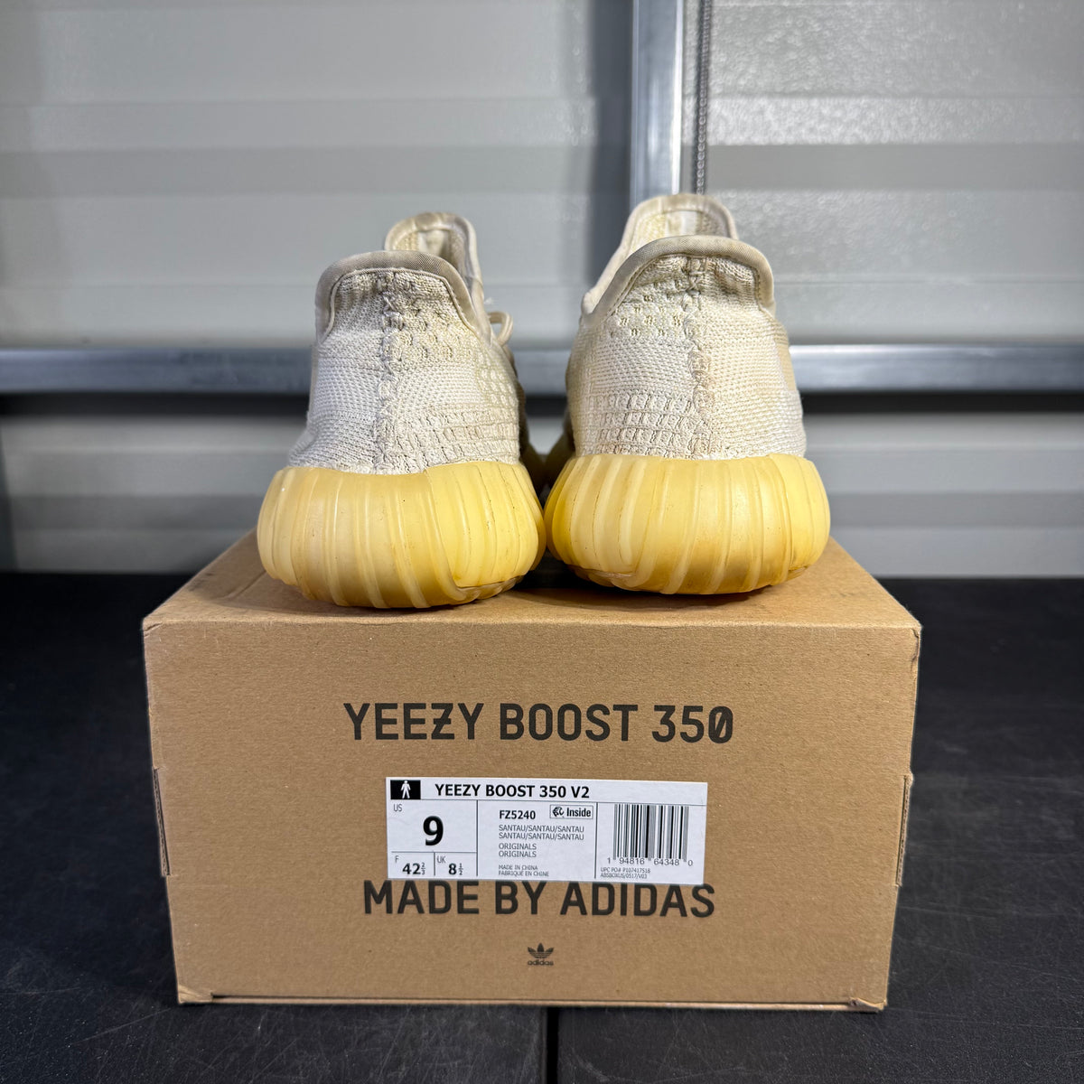 Size 9 -  Yeezy 350 Natural