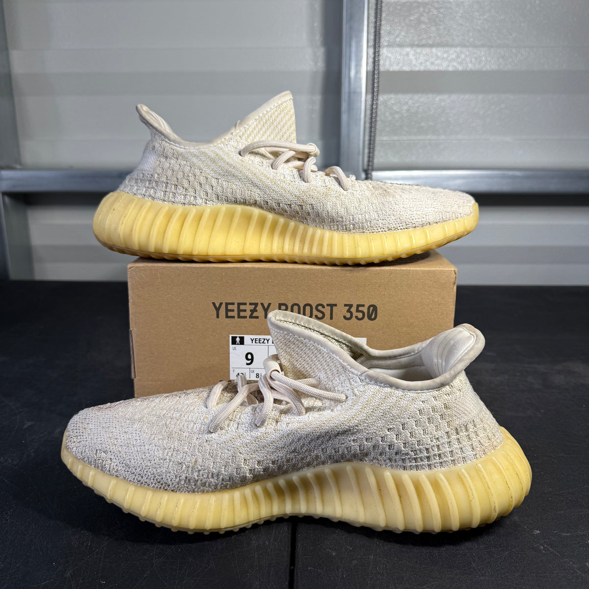 Size 9 -  Yeezy 350 Natural