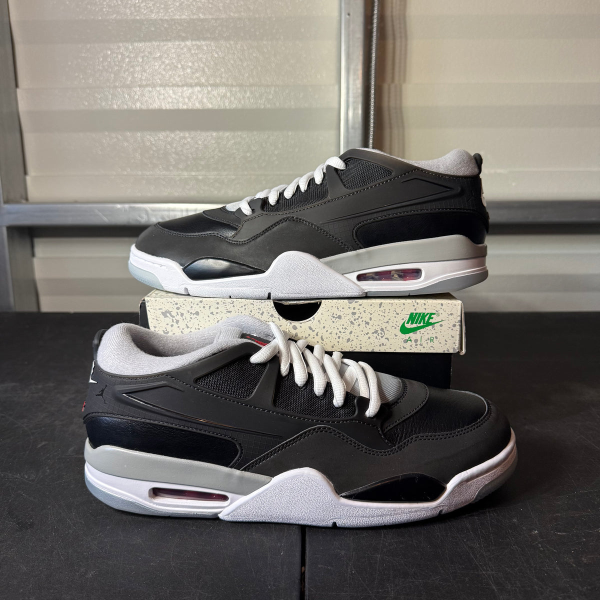Size 12 - AJ 4 RM Black Metallic