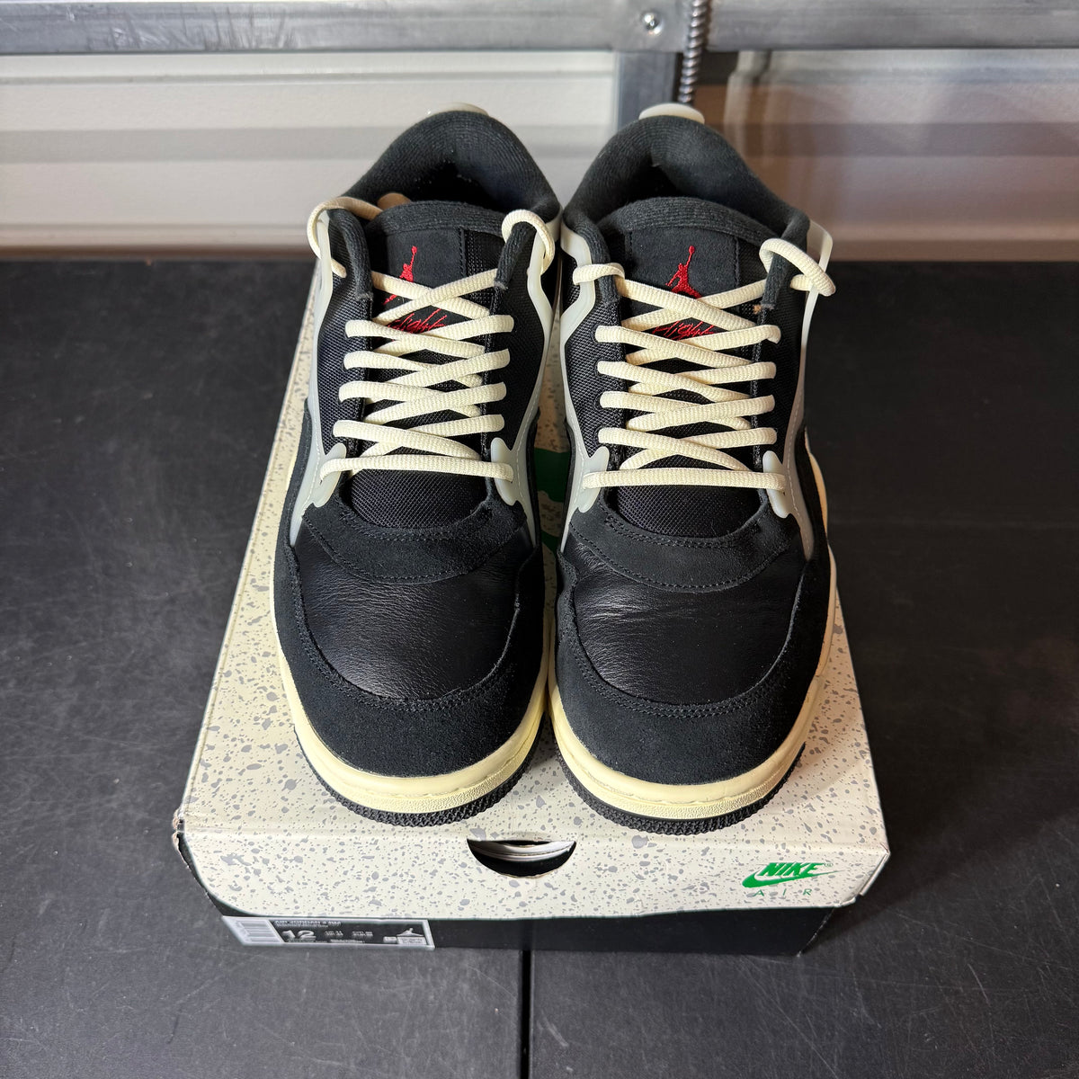 Size 12 - AJ 4 RM Low Black Sail