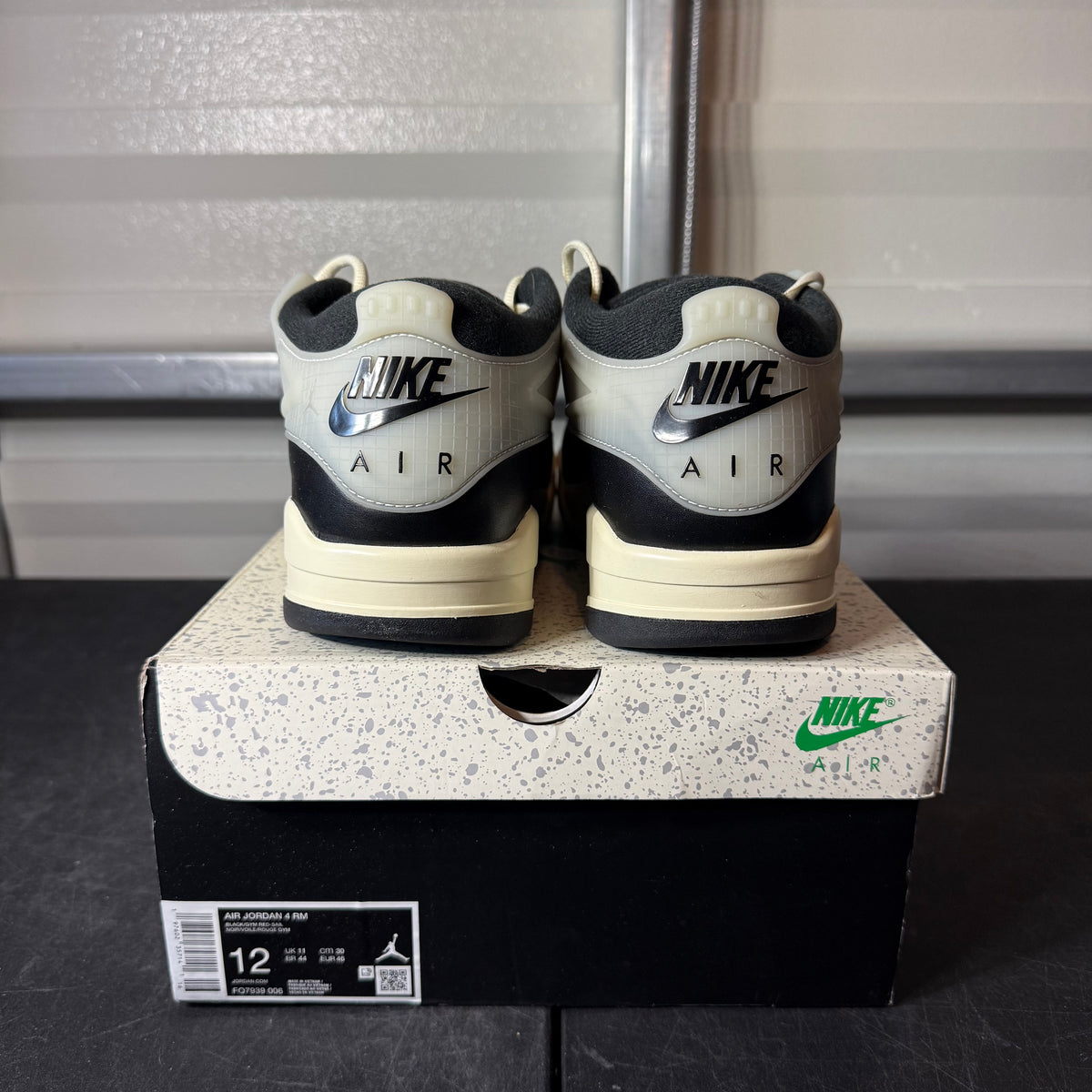 Size 12 - AJ 4 RM Low Black Sail