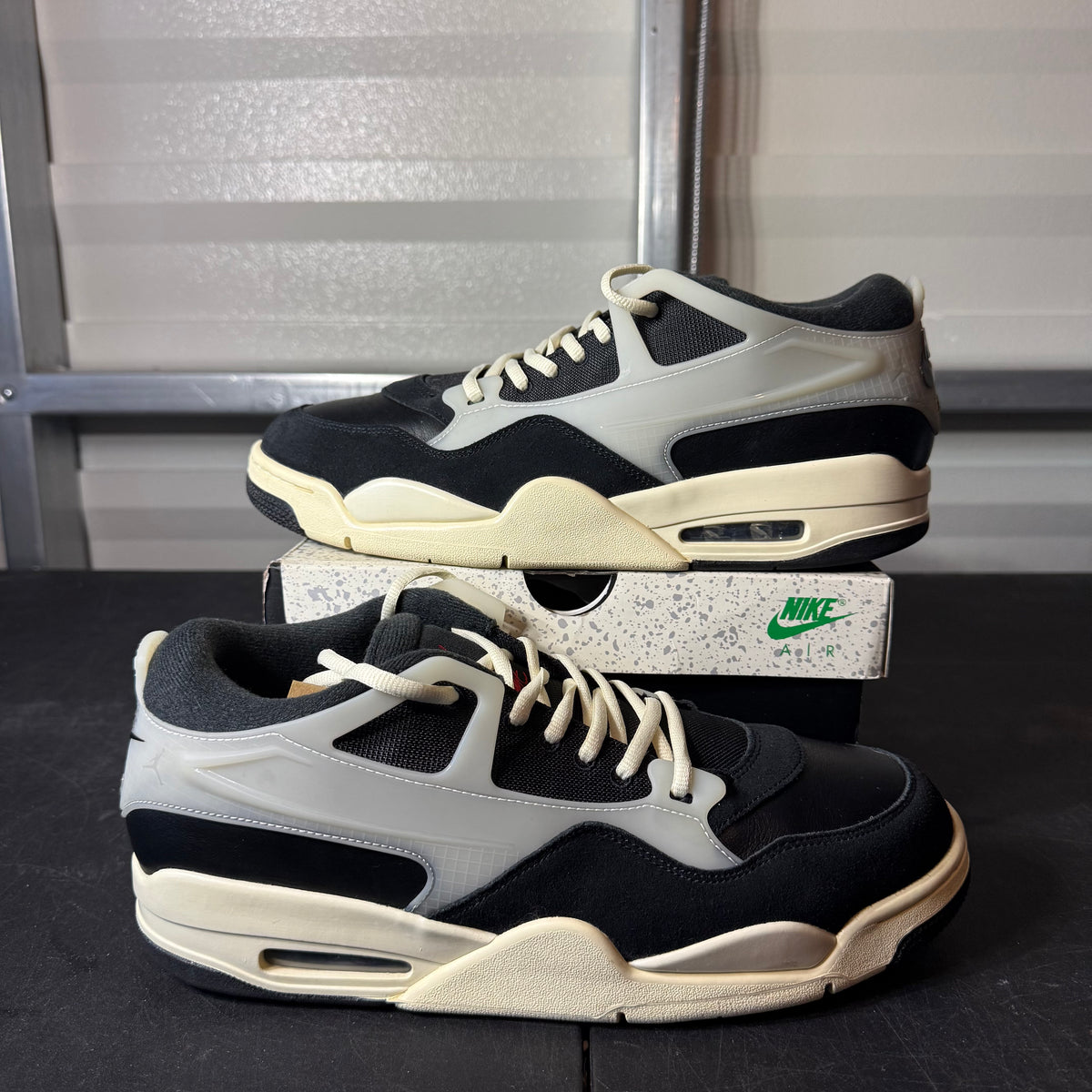 Size 12 - AJ 4 RM Low Black Sail