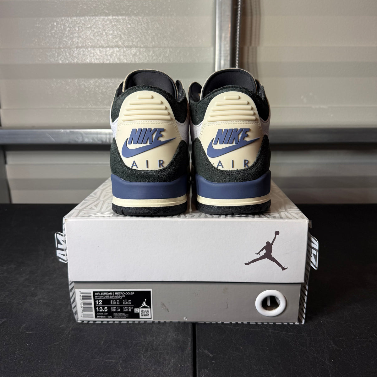 Size 12 - AJ 3 A Ma Maniere Diffused Blue